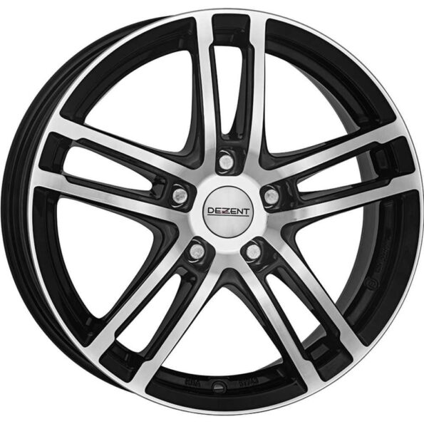Dezent TZ dark Black/polished 6x15 4x108 ET23 CB65,1 Flat 588 kg TTZK3BP23E