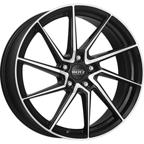 Dotz Spa dark Black/polished 7,5×17 5×114.3 ET38 CB71,6 60° 650 kg OSA70BP38