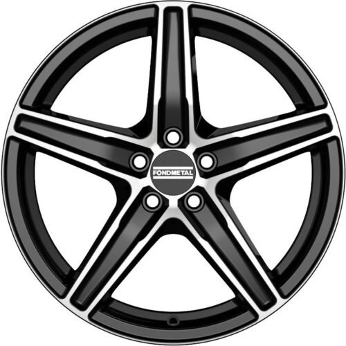 Fondmetal 8100 Glossy Black Machined 7×17 5×100 ET42 CB67,1 60° 680 kg RF04513