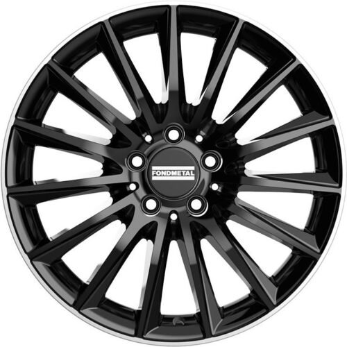 Fondmetal Aidon Glossy Black Machined Lip 9×19 5×112 ET20 CB66,6 R14 775 kg RF09400