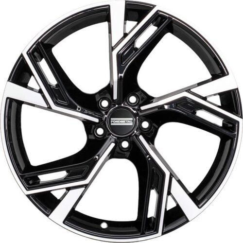 Fondmetal Atena Glossy Black Machined 8×18 5×112 ET48 CB57,1 R13 825 kg RF09337