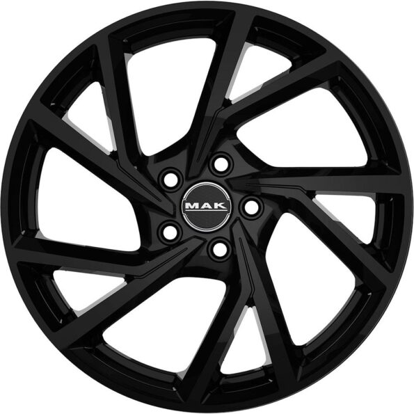 MAK Kassel Gloss Black 7x17 5x100 ET46 CB57,1 R13 800 kg F7070KAGB46PE3X