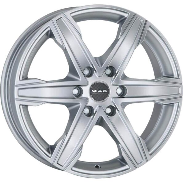 MAK King 6 Silver 6,5x16 6x125 ET50 CB74,1 60° 1215 kg F65606KSI50QZ