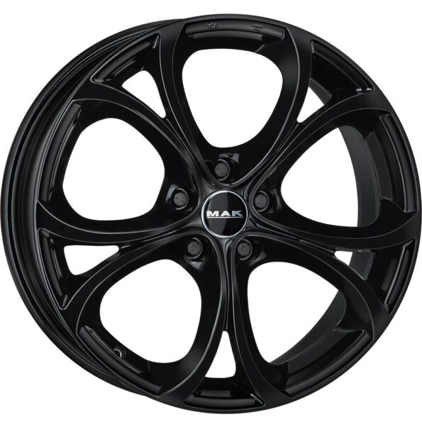 MAK Lario Gloss Black 7,5x17 5x110 ET39 CB65,1 60° 700 kg F7570LAGB39LGX