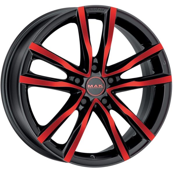 MAK Milano Black And Red 7x18 5x114.3 ET40 CB76,0 60° 725 kg F7080MIBR40FF