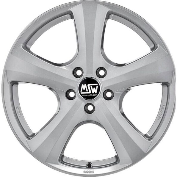 MSW 19 W Full Silver 6,5x15 4x100 ET43 CB63,3 60° 540 kg W19195551T09