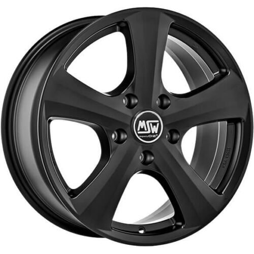 MSW 19 W Matt Black 6,5×15 4×108 ET42 CB73,1 60° 500 kg W19195552T53