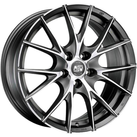 MSW 25 Matt Titanium Full Polished 6x15 4x100 ET42 CB63,3 60° 580 kg W19219501P2
