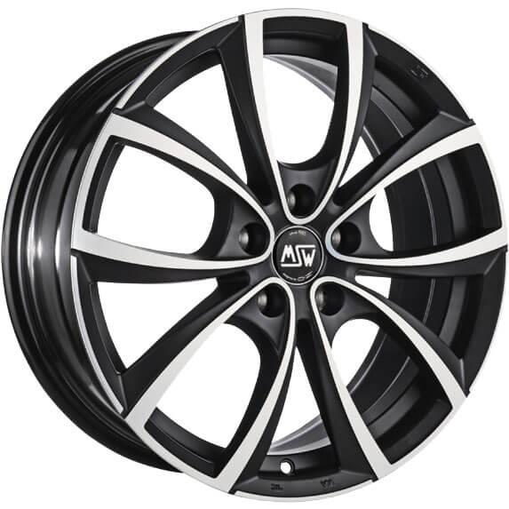 MSW 27 Matt Dark Titanium Full Polished 7,5x18 5x100 ET35 CB63,3 60° 610 kg W19245500B7