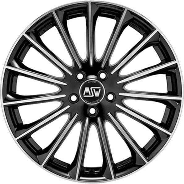 MSW 30 Gloss Black Full Polished 9,5x19 5x120 ET45 CB72,6 60° 760 kg W19307001T56