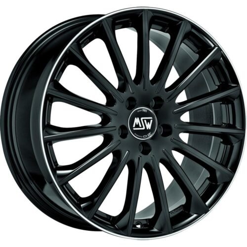 MSW 30 Gloss Black+Diamond Lip 8,5×20 5×112 ET35 CB73,1 60° 850 kg W19317502TGA