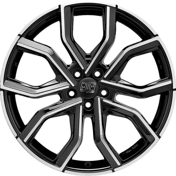 MSW 41 Gloss Black Full Polished 10x20 5x120 ET35 CB64,1 60° 815 kg W19349001T56