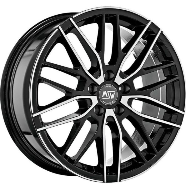 MSW 72 Gloss Black Full Polished 7x17 5x120 ET29 CB72,6 60° 690 kg W19283002T56