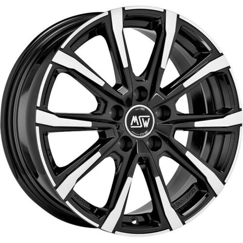 MSW 79 Gloss Black Full Polished 6,5×16 5×100 ET47 CB57,1 R13 505 kg W19332001T56