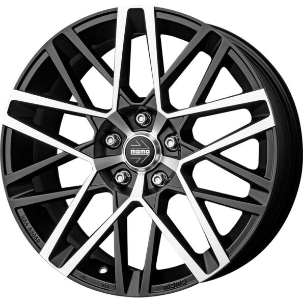Momo Avenger Matt Black Polished 7x17 5x108 ET40 CB72,3 60° 625 kg WAVE70740508