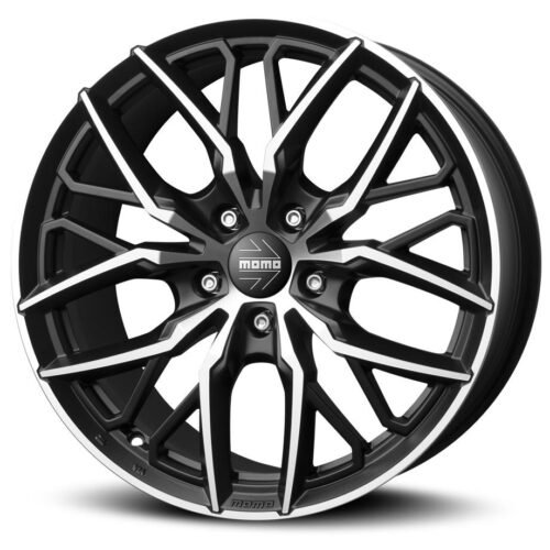 Momo Spider Matt Black Polished 8,5×19 5×108 ET45 CB72,3 60° 750 kg WSPB85945508