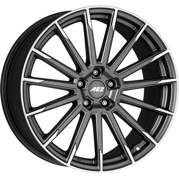 AEZ Atlanta Graphite matt/polished 8,5x20 5x112 ET35 CB66,6 60° 780 kg AAT0L8GP35E
