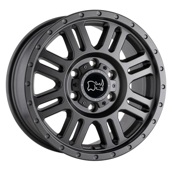 Black Rhino Yellowstone Matte Gunmetal 8x17 5x130 ET45 CB78,1 60° 1496 kg 1780YWN455130G78