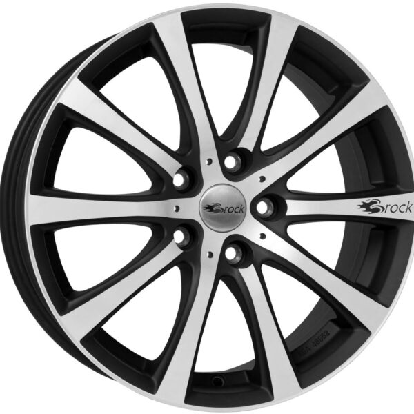 Brock B21 Schwarz Matt Voll-Poliert (SMVP) 7x16 4x98 ET35 CB58,1 60° 680 kg 493069