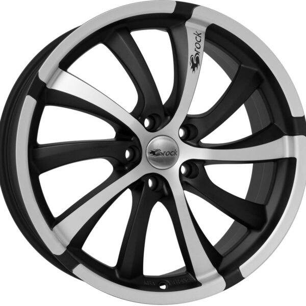 Brock B23 Schwarz Matt Voll-Poliert (SMVP) 8x18 5x114.3 ET38 CB72,6 60° 800 kg 491614
