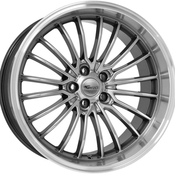 Brock B24GP Chromsilber Horn-Poliert (CSSHP) 10,5x20 5x130 ET45 CB71,6 R14 680 kg 454527