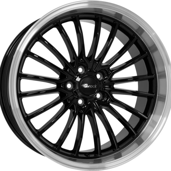Brock B24GP Schwarz Glanz Horn-Poliert (SGHP) 9x20 5x108 ET40 CB72,6 60° 830 kg 454053