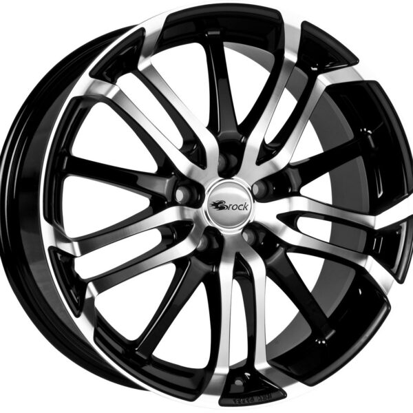 Brock B26 Schwarz Glanz Voll-Poliert (SGVP) 7,5x17 5x112 ET47 CB66,6 60° 800 kg 447970