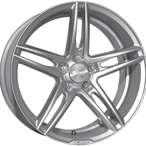 Brock B33 Kristallsilber (KS) 8x17 5x114.3 ET38 CB72,6 60° 750 kg 408506