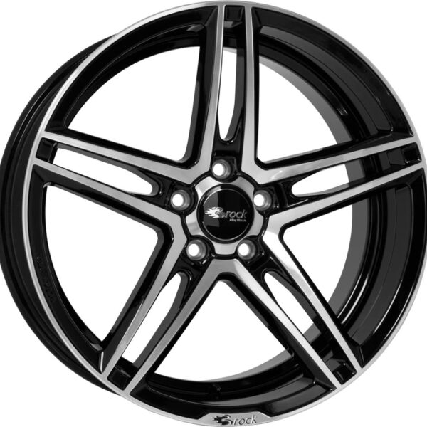 Brock B33 Schwarz Glanz Voll-Poliert (SGVP) 8,5x19 5x114.3 ET38 CB72,6 60° 720 kg 406748