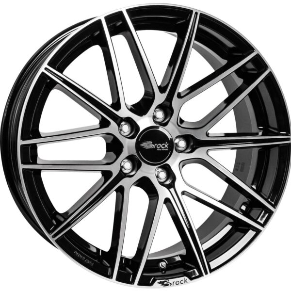 Brock B34 Schwarz Glanz Voll-Poliert (SGVP) 7,5x17 5x105 ET36 CB56,6 60° 650 kg 411940