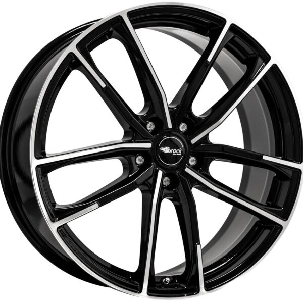 Brock B38 Schwarz Glanz Voll-Poliert (SGVP) 8x18 5x110 ET33 CB65,1 60° 650 kg 317583