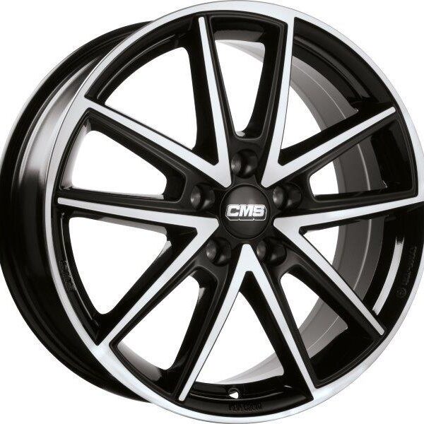 CMS C30 Diamond Black Gloss 7,5x19 5x112 ET53 CB66,5 R14 800 kg C30 759 53 82S DB