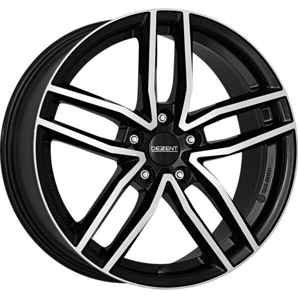 Dezent TR dark Black/polished 8,5x18 5x114.3 ET38 CB64,1 60° 740 kg TTR80BP38E