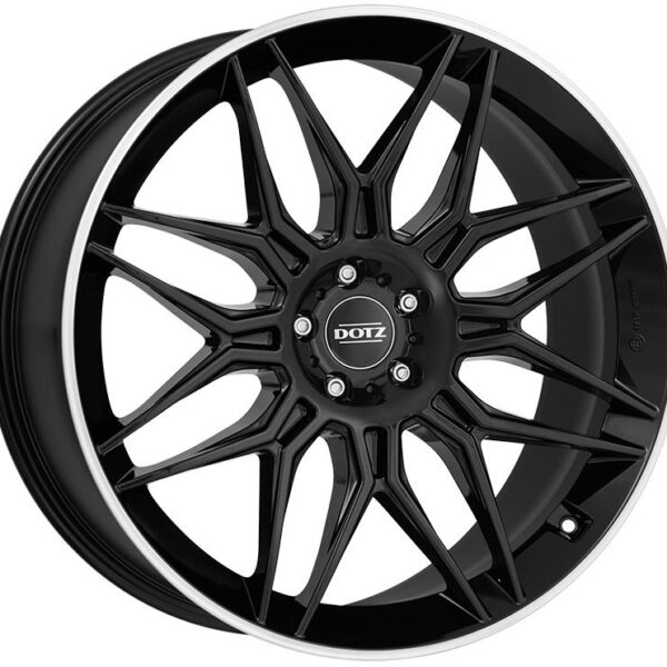 Dotz LongBeach dark Black/polished lip 9,5x22 5x130 ET43 CB71,6 R14 1045 kg OLO2NLBL43