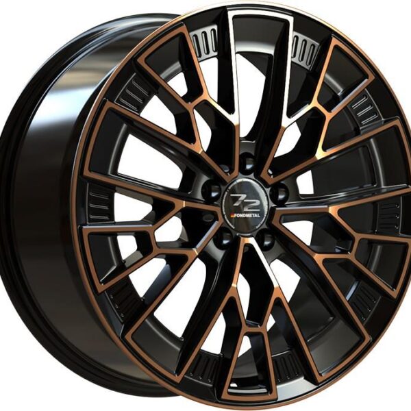 Fondmetal 1972 Black Clearcoat Matt Bronze Machined 9x20 5x112 ET21 CB66,5 60° 775 kg RF19141