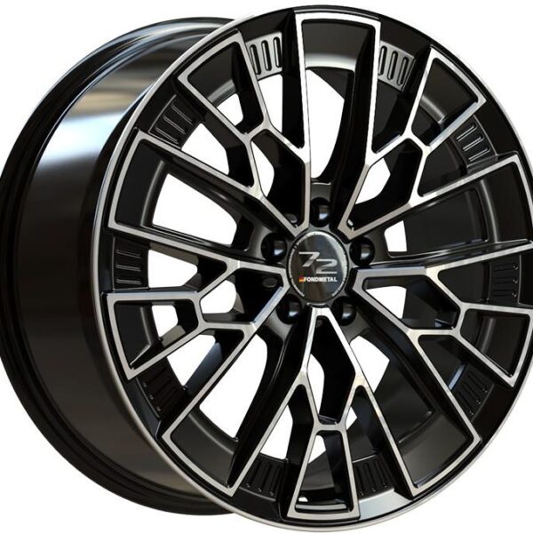 Fondmetal 1972 Glossy Black Machined 10,5x20 5x114.3 ET28 CB75,0 60° 860 kg RF19051
