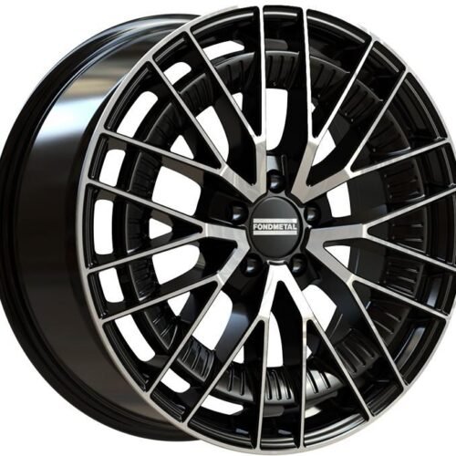 Fondmetal Kari Glossy Black Machined 8,5×20 5×112 ET40 CB66,5 R14 1000 kg RF19268