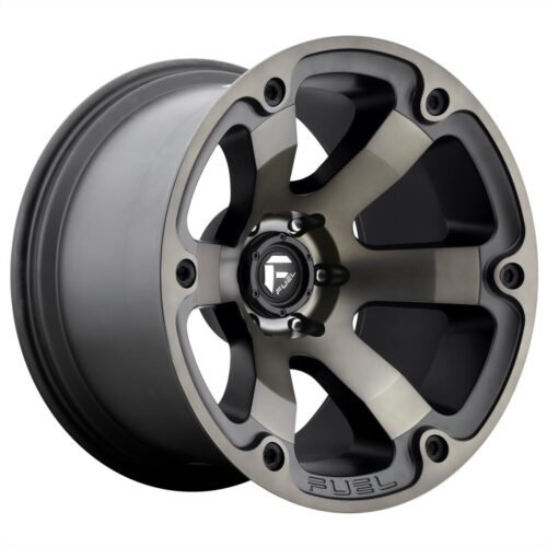 Fuel D564 Beast Matte Black Double Dark Tint 9×18 6×139.7 ET1 CB108,0 60° 1133 kg D56418908350