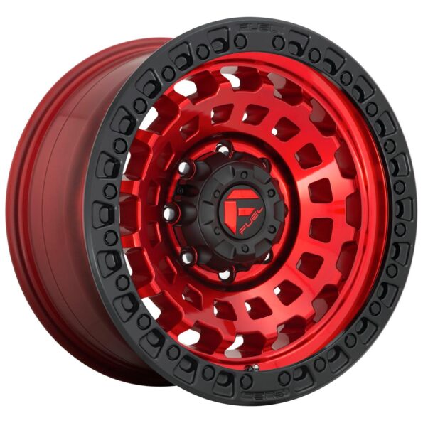 Fuel D632 Zephyr Candy Red Black Bead Ring 9x17 5x127 ET-12 CB71,5 60° 1133 kg D63217907545