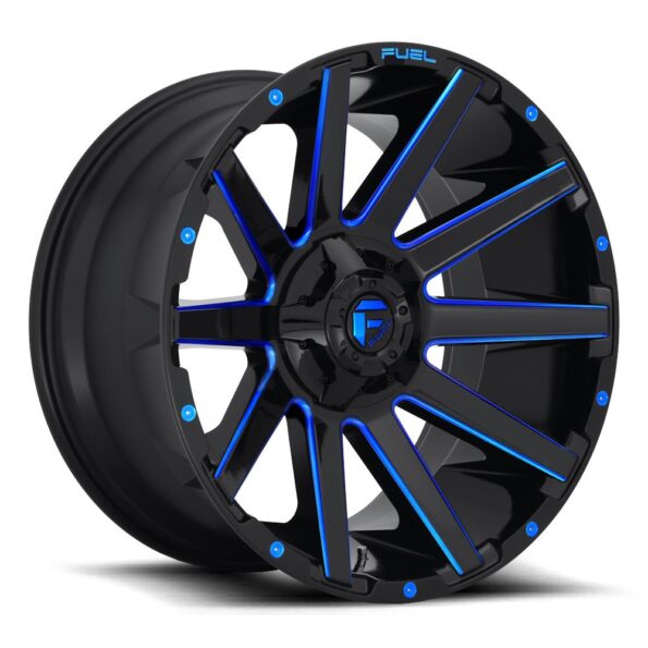 Fuel D644 Contra Gloss Black Blue Tinted Clear 9x18 6x139.7 ET-12 CB106,0 (PCD2: 6x135) 60° 1133 kg D64418909845