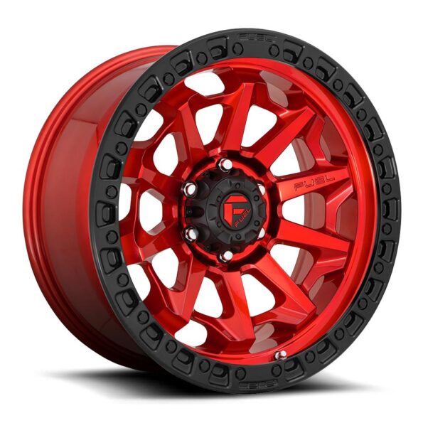 Fuel D695 Covert Candy Red Black Bead Ring 9x18 5x127 ET-12 CB71,5 60° 1133 kg D69518907545