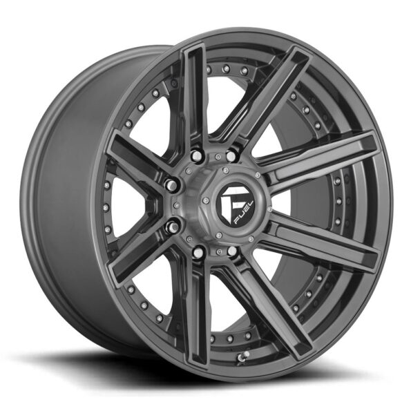 Fuel D710 Rogue Platinum Brushed Gun Metal Tinted Clear 9x20 5x127 ET1 CB71,5 60° 1133 kg D71020907550