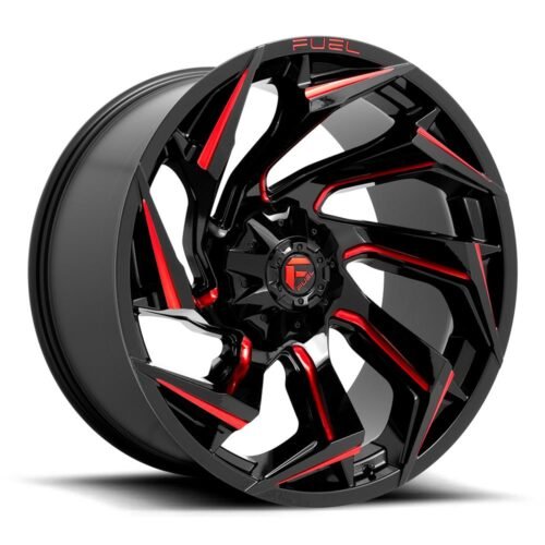 Fuel D755 Reaction Gloss Black Milled With Red Tint 9×20 5×114.3 ET1 CB78,1 (PCD2: 5×127) 60° 1133 kg D75520902650