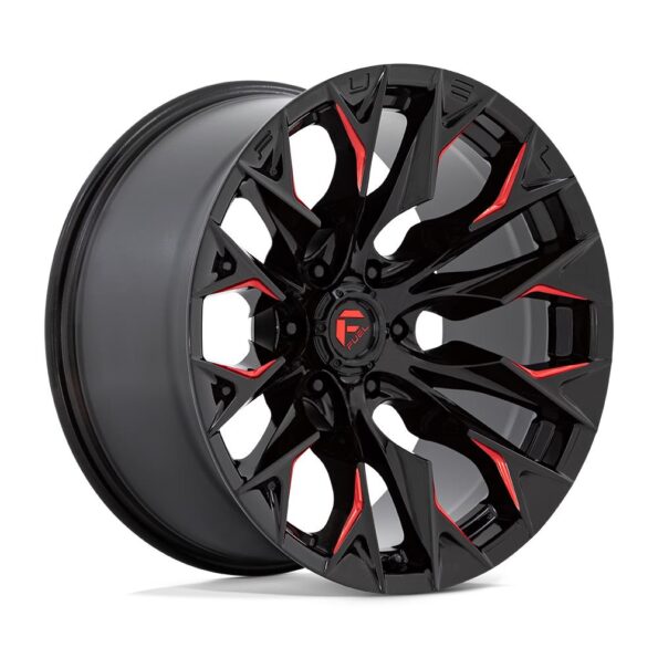 Fuel D823 Flame Gloss Black Milled With Candy Red 9x20 6x139.7 ET1 CB106,0 60° 1133 kg D82320908450