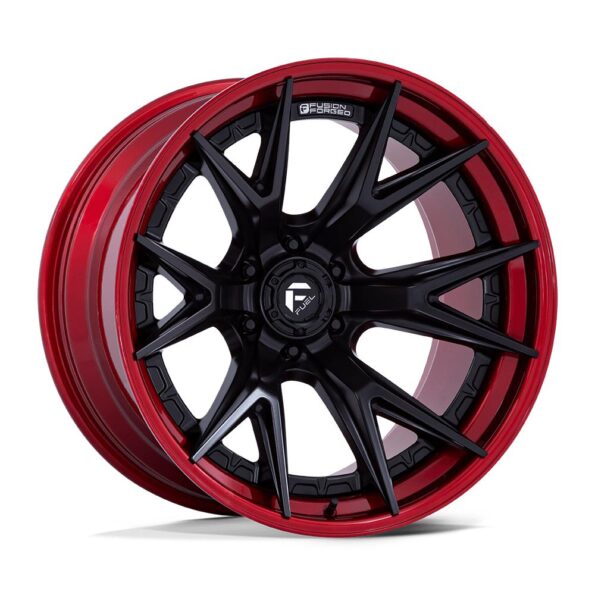 Fuel Fc402 Catalyst Matte Black With Candy Red Lip 10x22 6x139.7 ET-18 CB106,0 60° 1133 kg FC402MQ22106818N