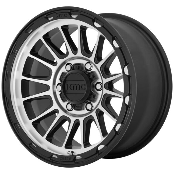 KMC KM542 Impact Satin Black Machined 9x17 5x127 ET18 CB71,5 60° 1133 kg KM54279050518