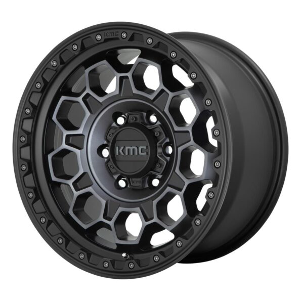 KMC KM545 Trek Satin Black With Gray Tint 9x17 5x127 ET18 CB71,5 60° 1133 kg KM54579050418