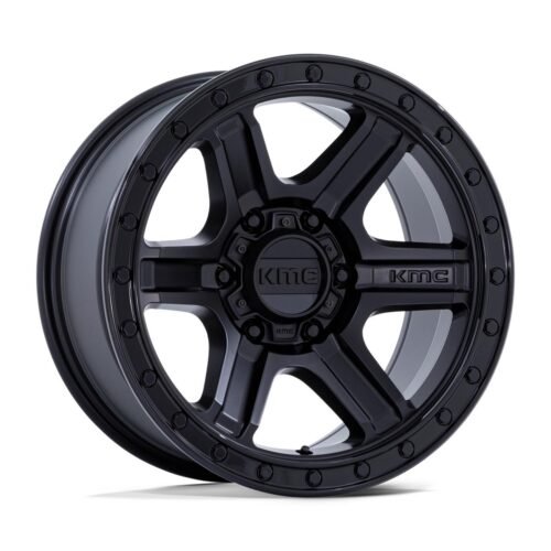 KMC KM551 Outrun Matte Black With Gloss Black Lip 9×18 6×139.7 ET18 CB106,0 60° 1133 kg KM551MB18906818