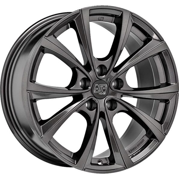 MSW 27T Gloss Dark Grey 9,5x19 5x120 ET40 CB64,1 60° 850 kg W19425001TRC
