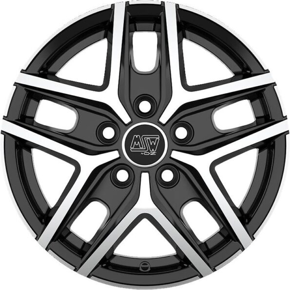 MSW 40 Van Gloss Black Full Polished 6,5x16 5x130 ET65 CB78,1 60° 1300 kg W19362008T56